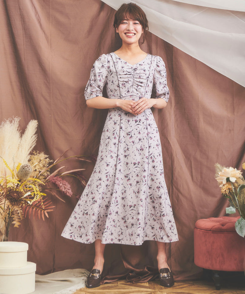 blurred touch flower dress