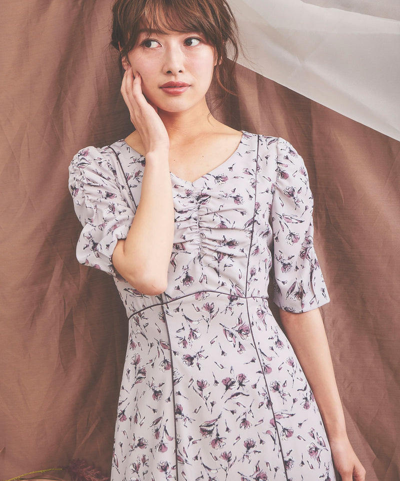 blurred touch flower dress