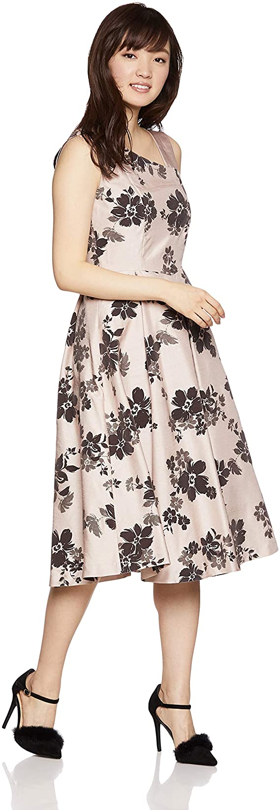 flower flocky dress