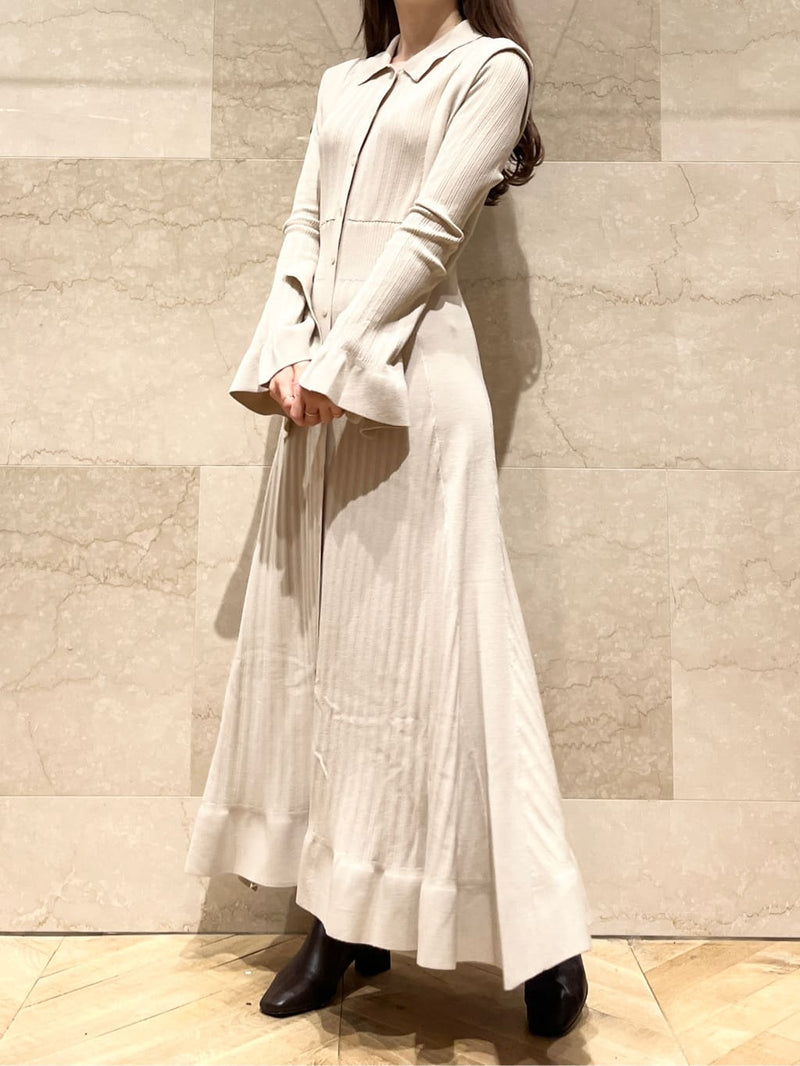 design rib knit dress