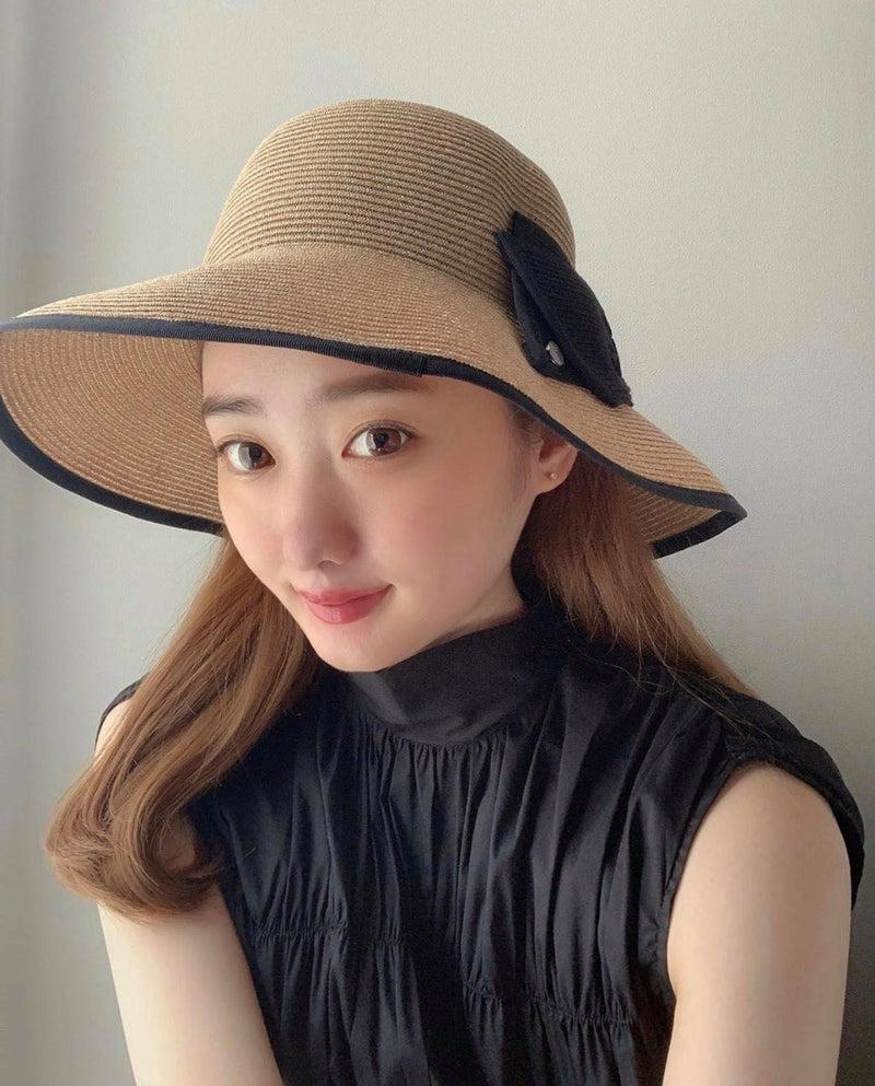 back ribbon shirring balloon blouse
