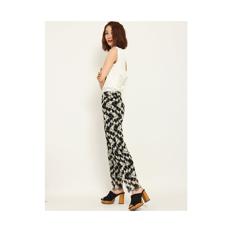 tone lace pants