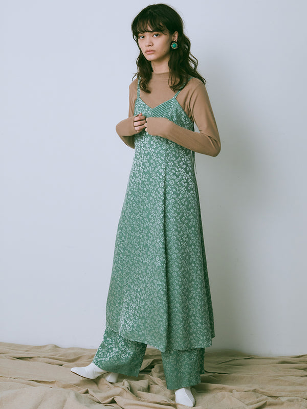 jacquard camisole dress set