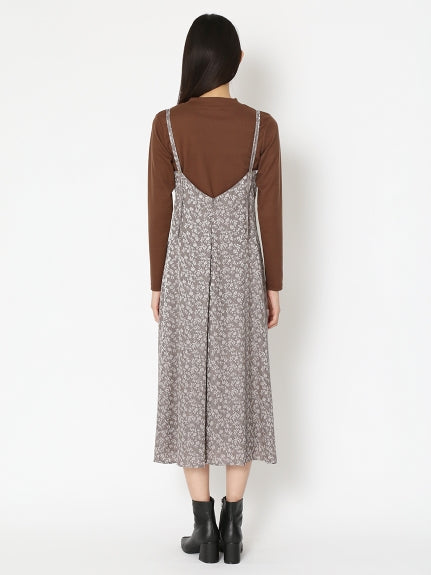 jacquard camisole dress set