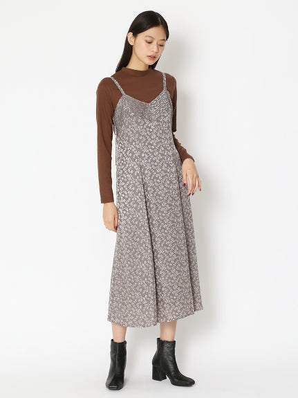 jacquard camisole dress set