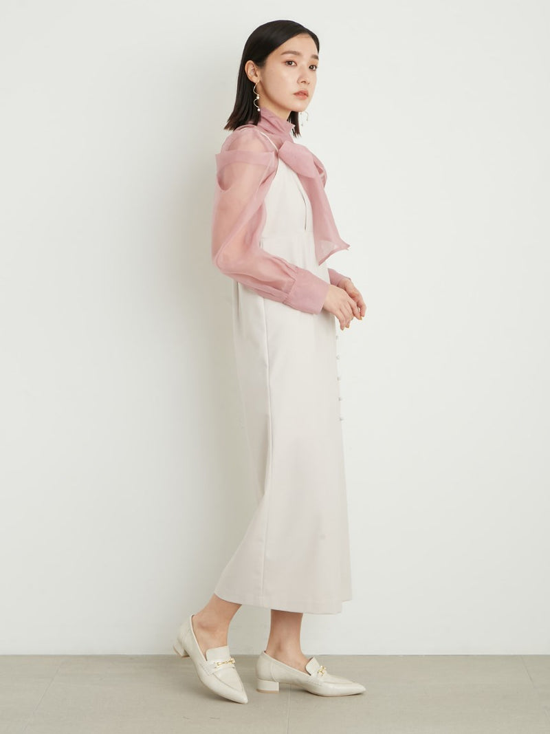 bowtie blouse set cami dress