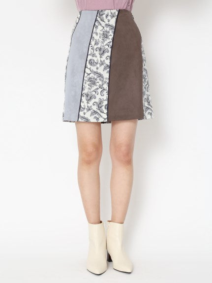 color block skirt