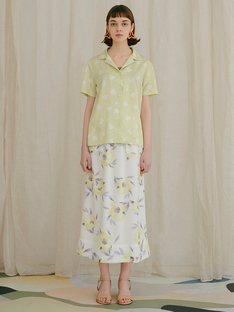 floral I-line skirt