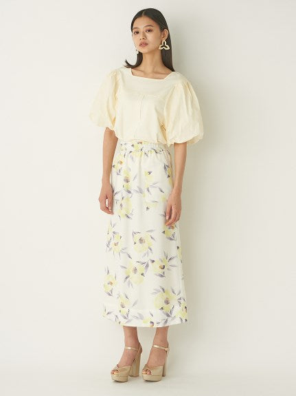 floral I-line skirt