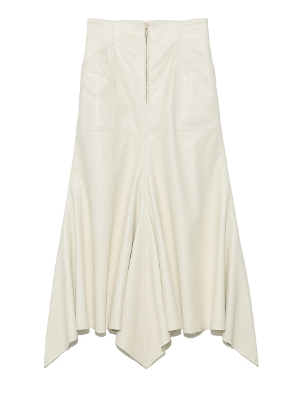 mermaid line denim skirt