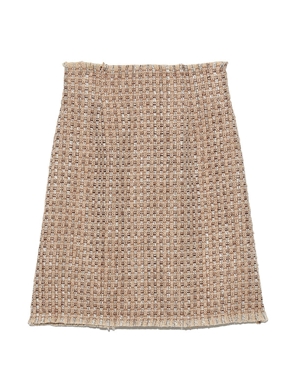 tweed mini skirt