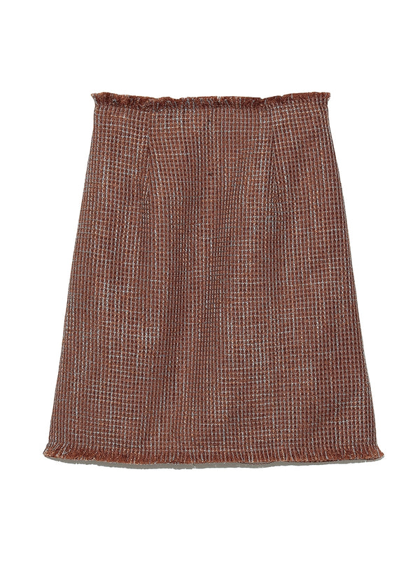 tweed mini skirt
