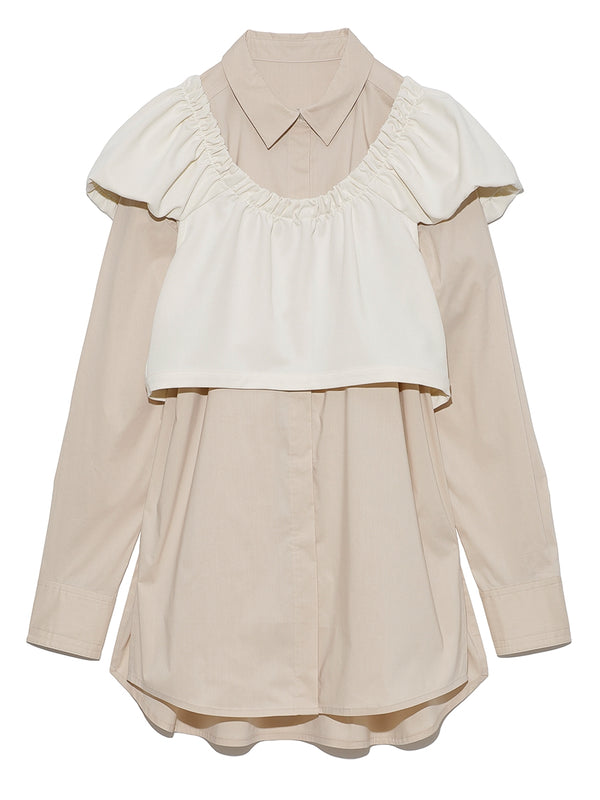 shirt with bustier