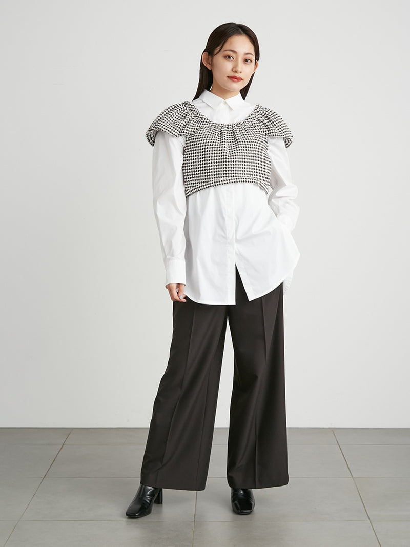 shirt with bustier