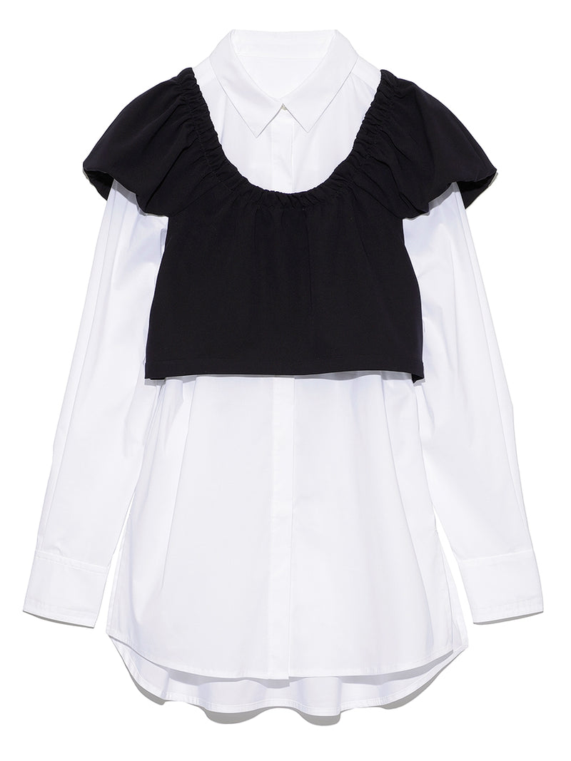 shirt with bustier