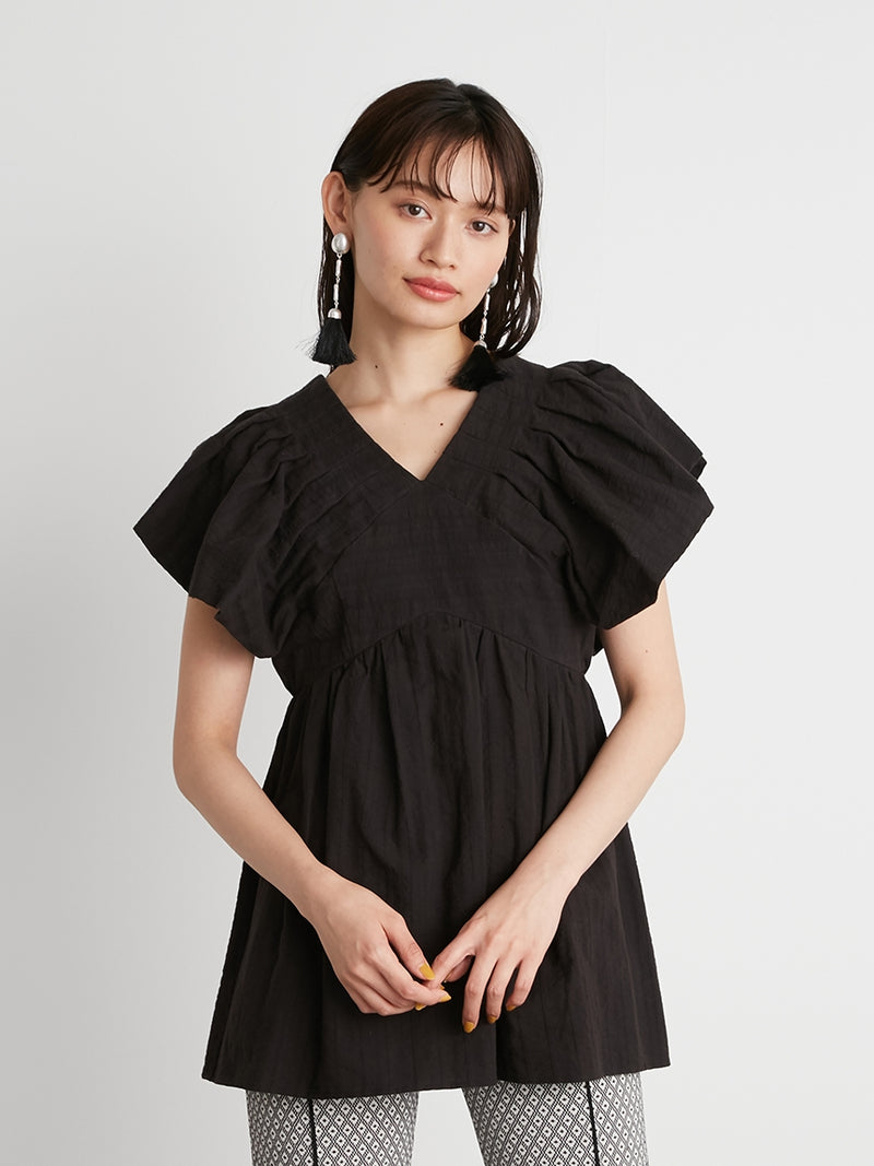 volume sleeve tunic