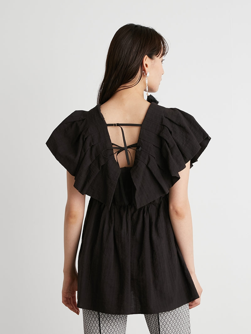 volume sleeve tunic