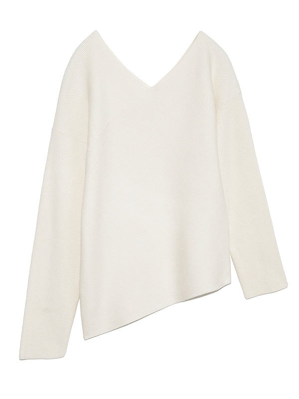 deformed rib knit top