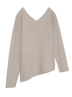 deformed rib knit top