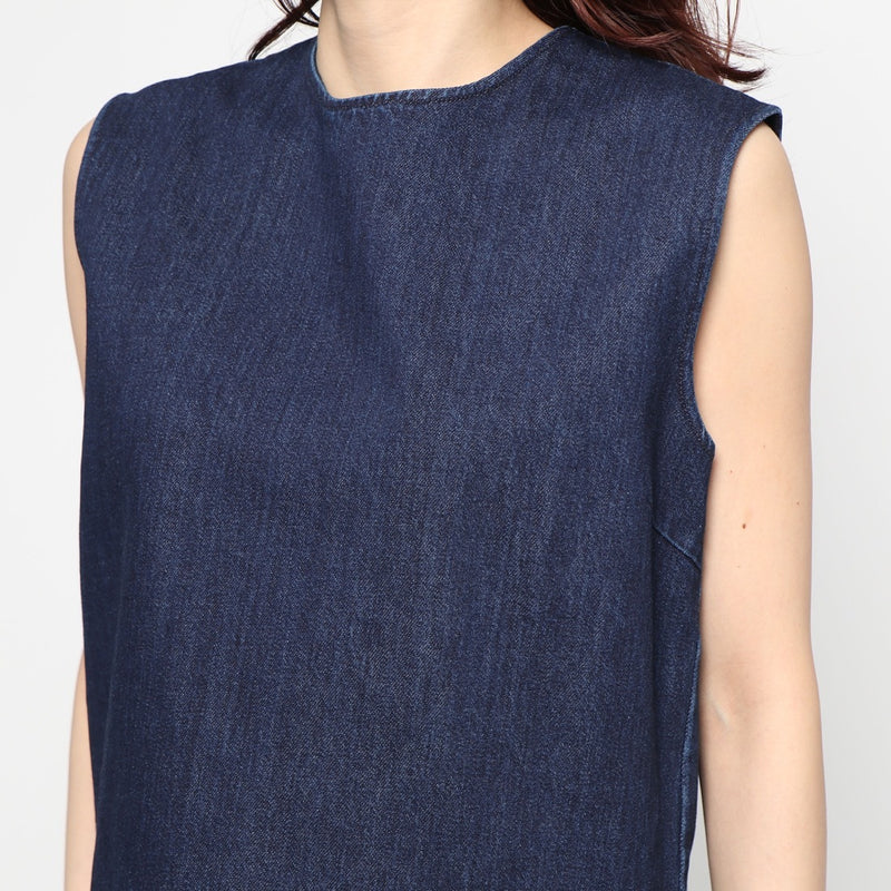 fringe hem denim top