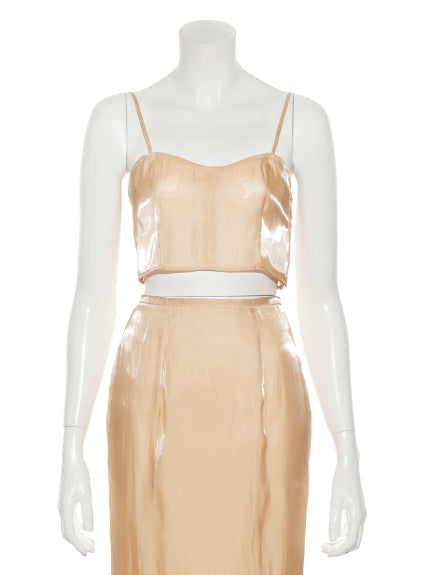 shiny shoulder vest