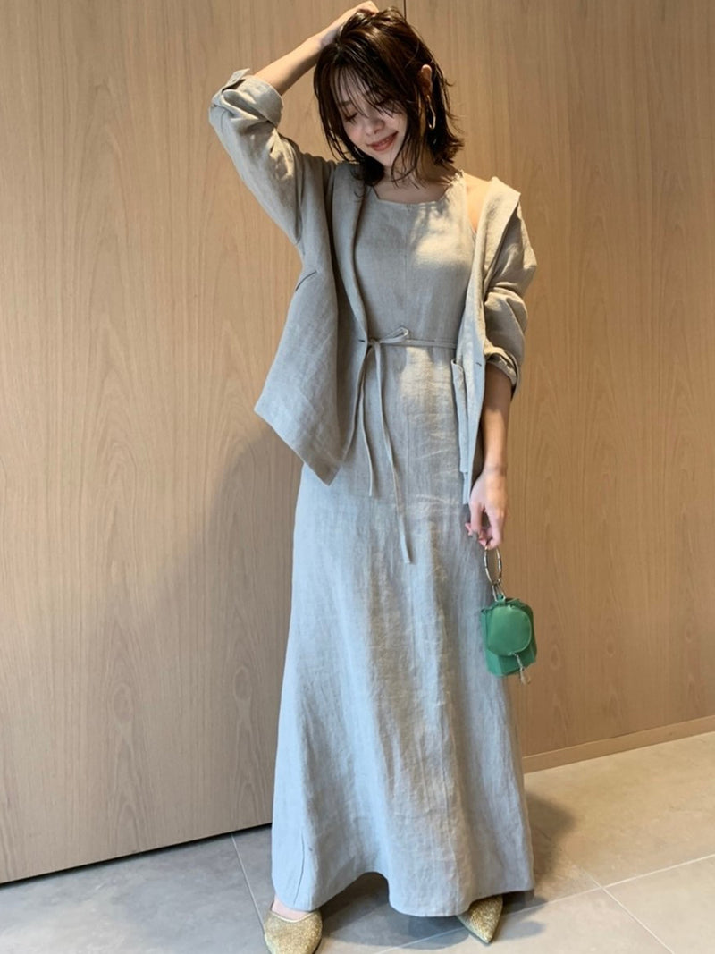 organics amesli heavy linen dress