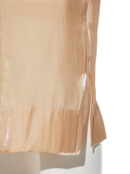 shiny narrow skirt