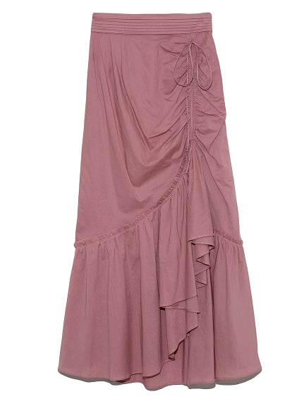 organics cotton tiered long skirt