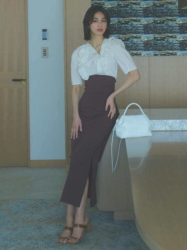 slit pencil skirt