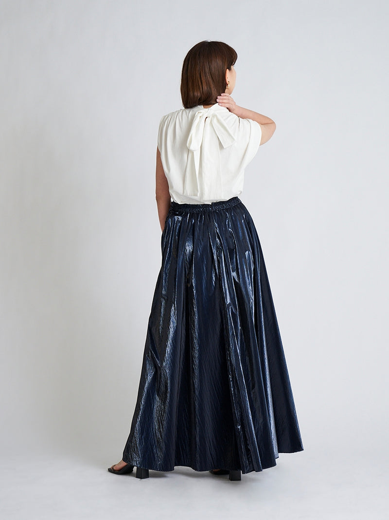 metallic volume skirt