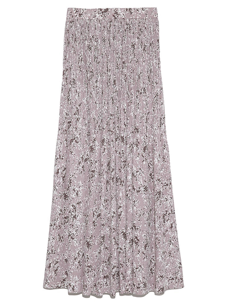 varie print random pleated skirt