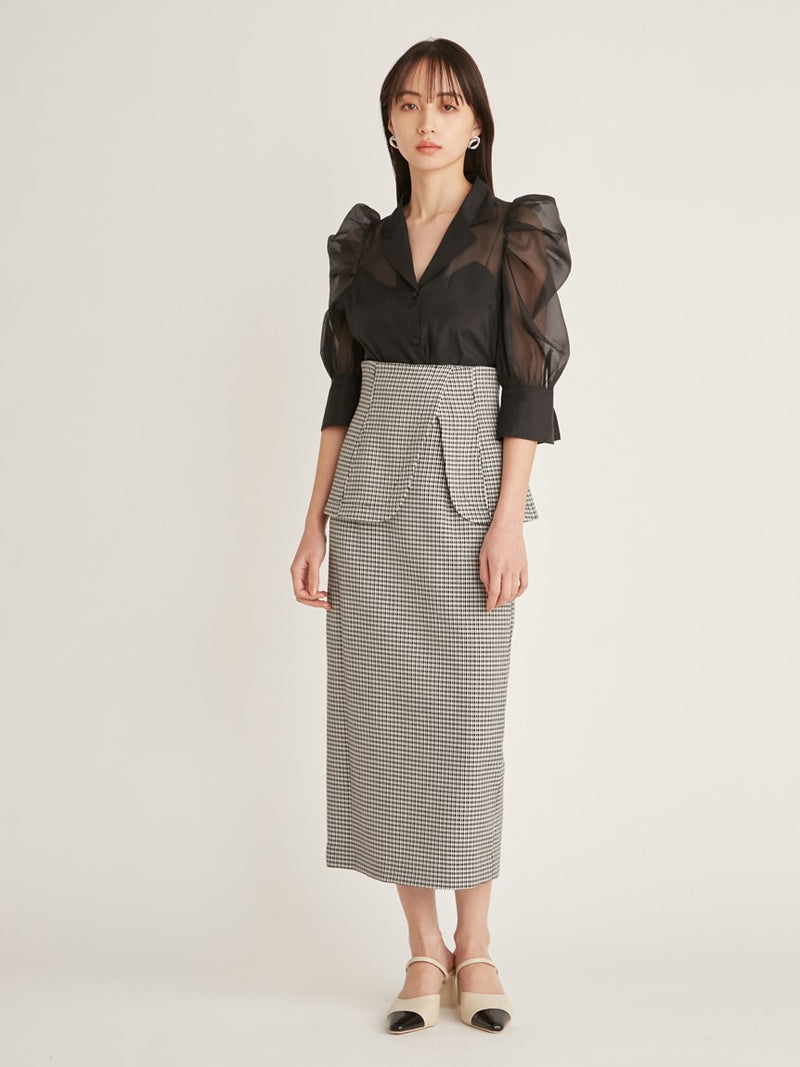 peplum design skirt