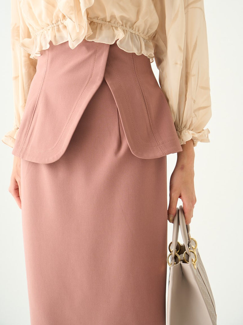 peplum design skirt