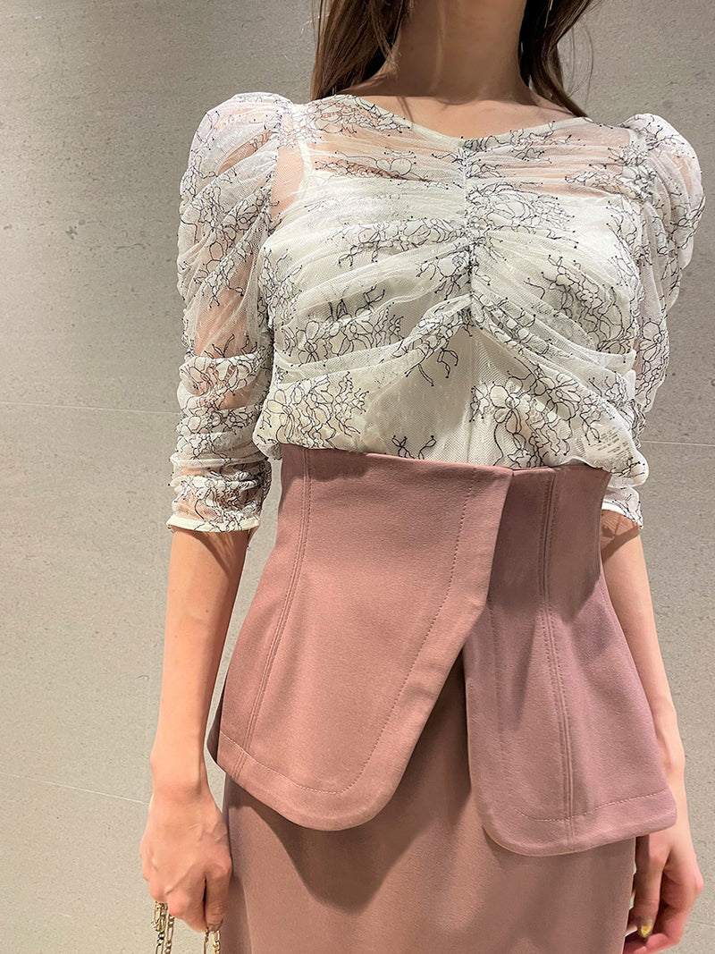 peplum design skirt