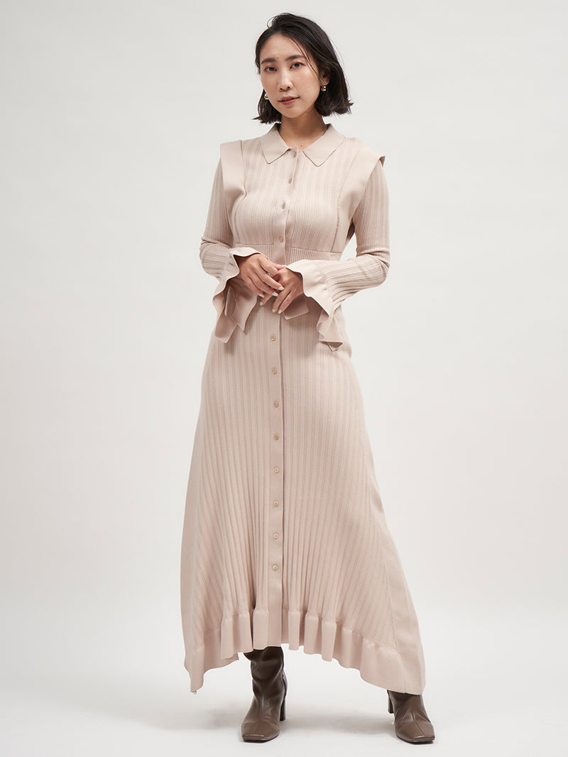 design rib knit dress