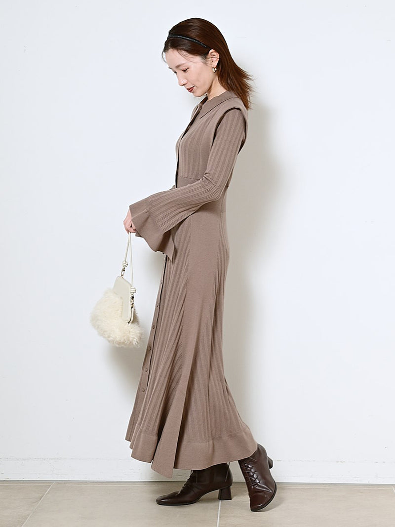 design rib knit dress