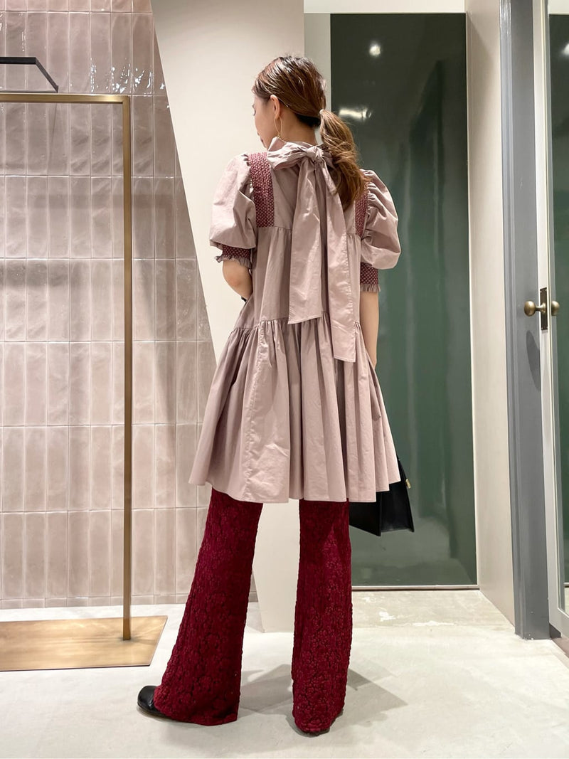cut lace pants