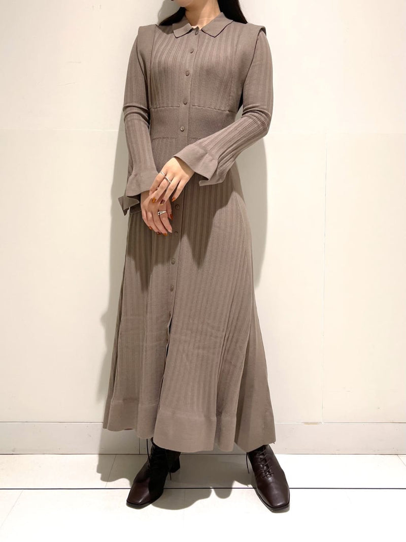 design rib knit dress