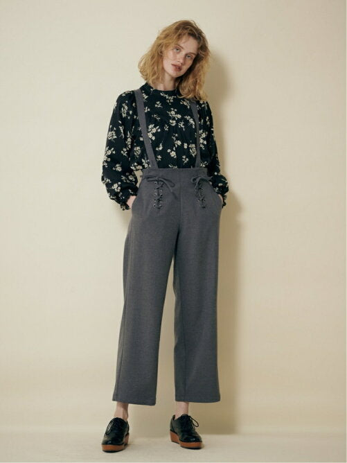 2way lace up ribbon pants