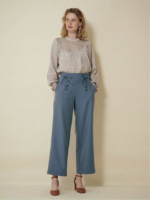 2way lace up ribbon pants