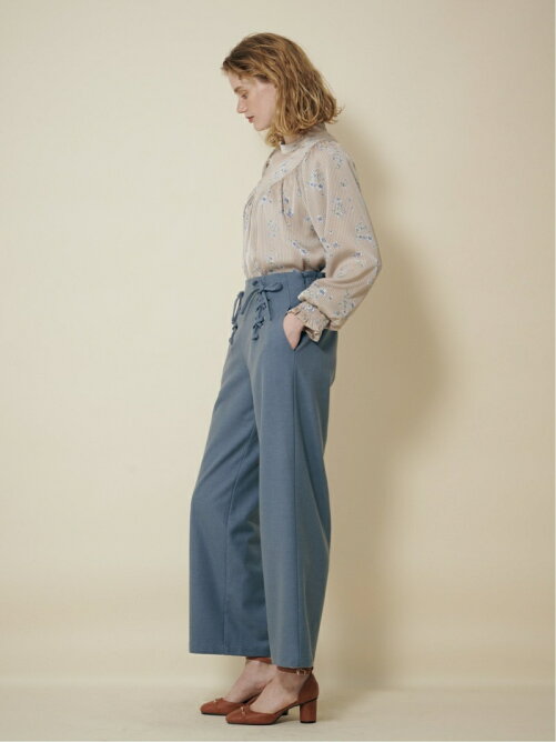 2way lace up ribbon pants