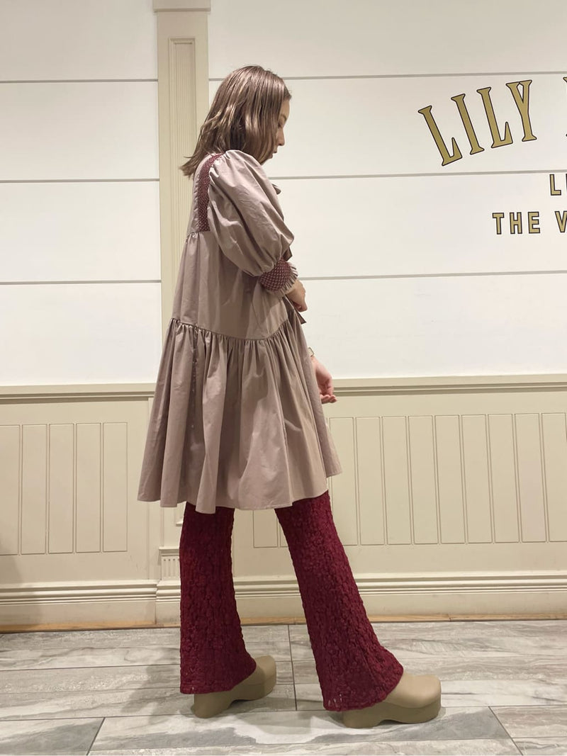 cut lace pants