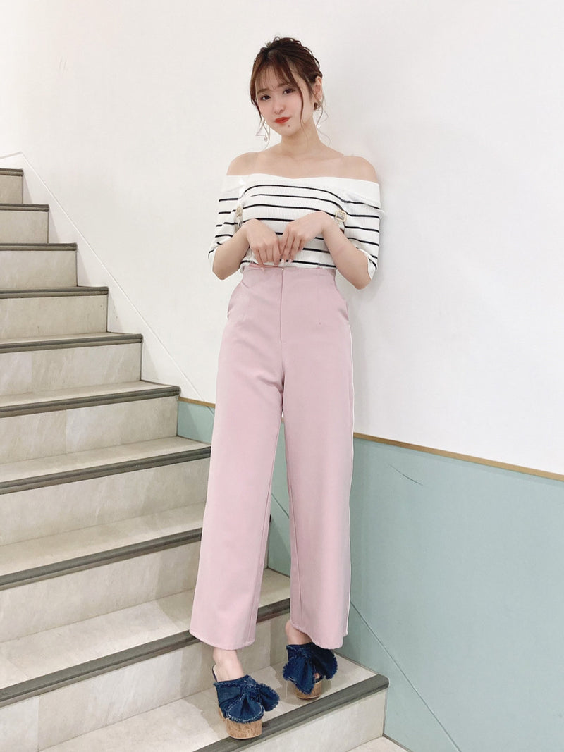 pants with clear suspenders