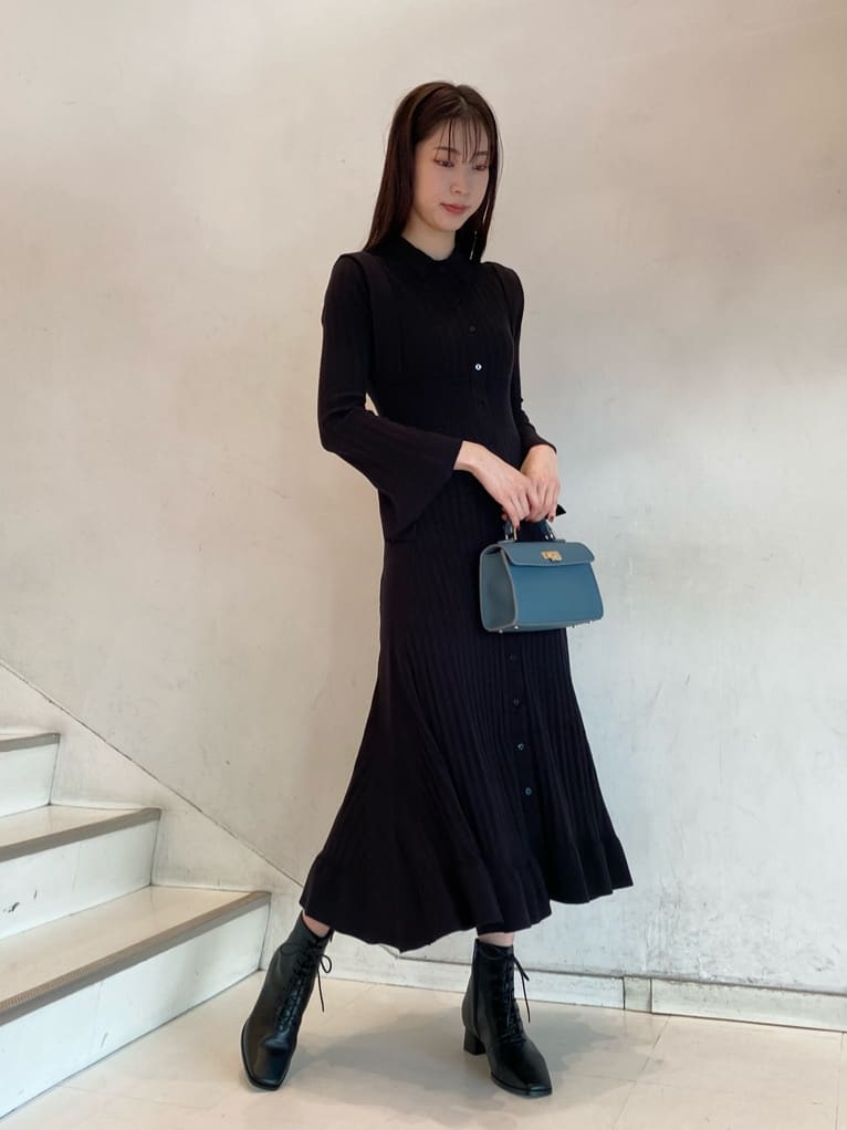design rib knit dress