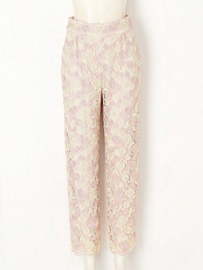 tone lace pants