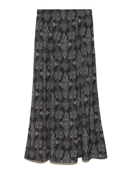 oriental pattern mermaid skirt