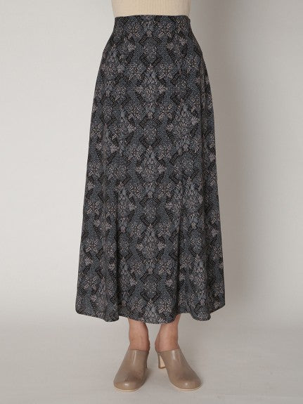 oriental pattern mermaid skirt