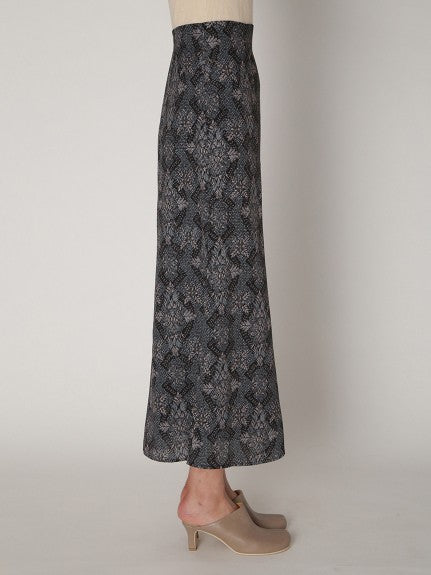 oriental pattern mermaid skirt