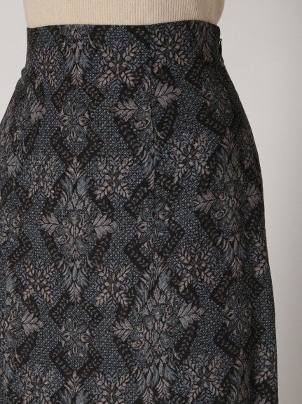 oriental pattern mermaid skirt