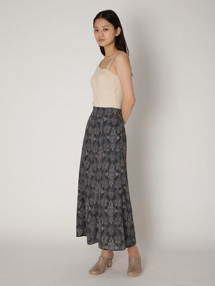 oriental pattern mermaid skirt